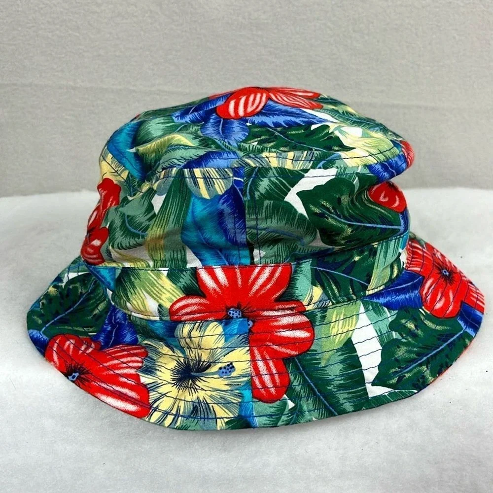 Carbon Elements Bucket Hat One Size‎ Tropical Floral Summer Unizex Adult
